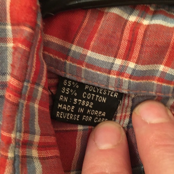 Vintage plaid button down - Picture 4 of 4